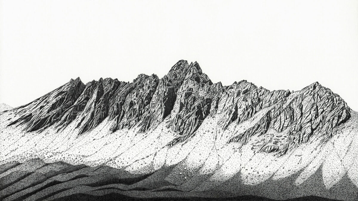 Dessin des aiguilles de Chambeyron